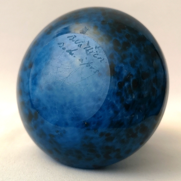 Vintage Squat Vase by Well-known Glass Artist Bertil Vallien, Kosta Boda, Signed - Picture 5 of 6